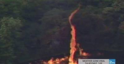 Firenado! Video Shows Bourbon-fueled 'Firenado' After Jim Beam Lightning Strike!