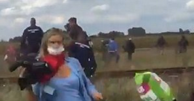Hungarian Camerawoman Fired After Being Filmed Tripping Asylum Seekers