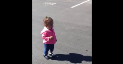 This Toddler Who Is Terrified Of Her Own Shadow Is Probably The Cutest Thing You Will See Today.