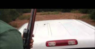 Idiot Shoots A Hole Through His Own Truck!