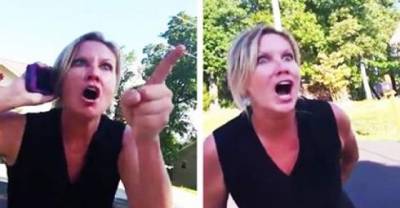 Neighbor Goes Insane On Kid After Accusing His Brother Of Shooting Out Her Window