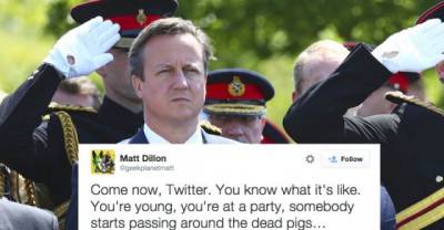 Forget The #Emmys. #Piggate Is On. The Uk Prime Minister Put His Genitals In A Dead Pig.