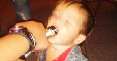 Shocking Pictures Of Child Smoking Drugs And Drinking Cider Put On Facebook By Mother