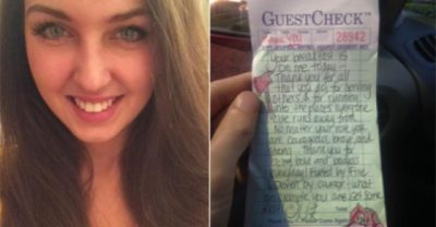 A Waitress Doodled On A Receipt, She Opened Facebook 2 Hours Later And Almost Fainted