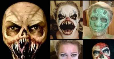 Nothing Says Creepy Like These Halloween Face-painting Works Of Art!