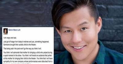 Actor Disrupted By Autistic Child, Vents His Anger On Facebook After The Audience Kick Off