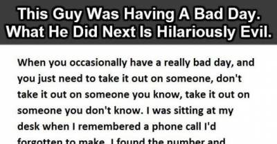 This Guy Was Having A Bad Day. What He Did Next Is Priceless.