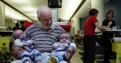'Man With The Golden Arm' Has Saved Over Two Million Babies By Donating His Rare Type Of Blood Thousands Of Times (But He Never Watches The Needle Go In)