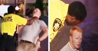 Cop Brutally Takes Down Suspect Who Fails To Comply With His Orders.