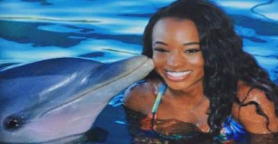 Girl Drops Phone Into The Ocean. Friendly Dolphin Retrieves It For Her