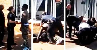 Man Knocks Out Police Officer Who Keeps Trying To Grab Him
