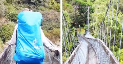 Hikers Almost Drown After Suspension Bridge on Trail Collapses