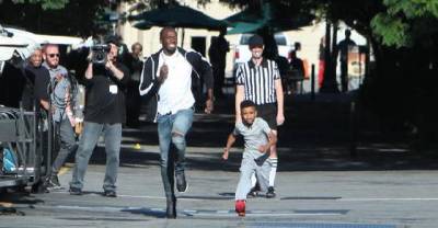 Olympic Gold Medalist Usain Bolt Loses A Race With 8-Year-Old Demarjay Smith On Ellen