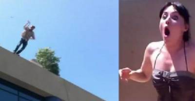Man Falls Off Roof During Marriage Proposal And Spooks Girlfriend