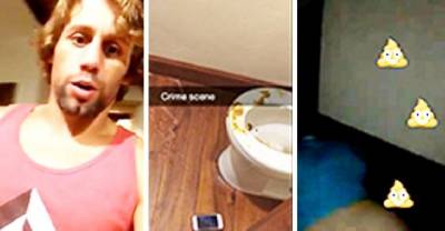 UFC Fighter Snapchats Aftermath Of Girl Pooping All Over His Bathroom