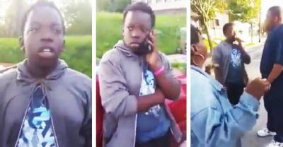 These People Catch a Kid Stealing Their Car Then Make Him Call His Mom