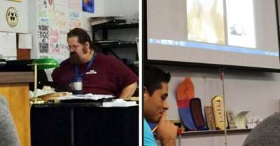 Teacher Facebook Stalks An Underage Girl During Class Not Knowing The Projector Was On