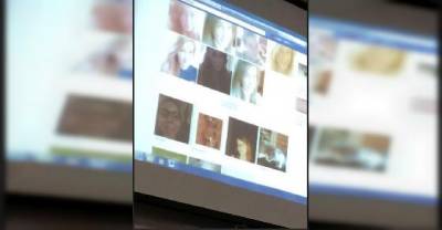 Teacher Uses Facebook During Class Without Knowing That The Projector Is On