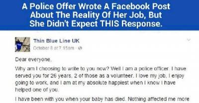 This Police Officer's Moving Facebook Post Reminds Us Of The Meaning Of 'Protect And Serve'