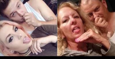 This Woman's Parents Trolled Her By Recreating The Selfies She Took With Her Boyfriend. (8 Pics)