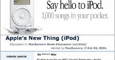 How People Reacted To The Announcement Of The Ipod In 2001