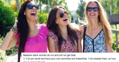 Sorority Girls' Viral Rant On Why They Don't Accept Black Pledges Must Be Read To Be Believed.