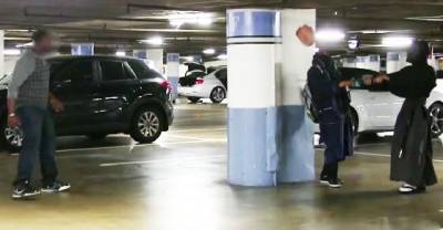 Guy With Samurai Sword Scares The Hell Out Of Random People