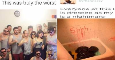 This Guys Friends Pranked Him On Halloween By All Dressing As His Profile Pic