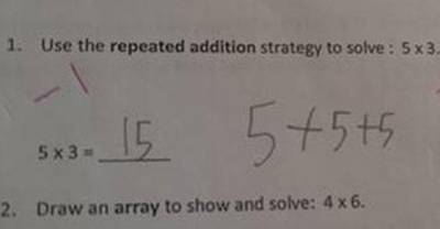 Can You Work Out Why This Teacher Failed A Student For Answering 5+5+5 = 15?