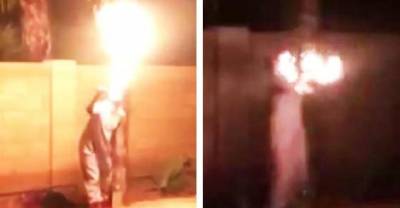 Drunk Girl Lights Face On Fire And Doesn&rsquo;t Think To Jump In Pool