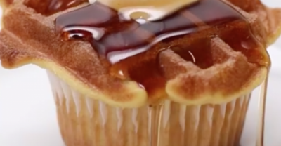 Man Invented The Wheel. Then He Went To Space. Now Behold: The Waffle Cupcake.