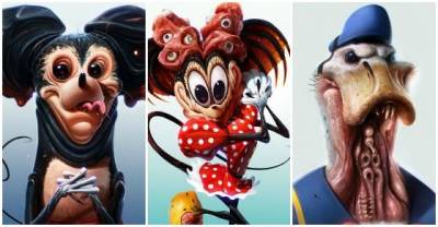 People Turned These Disney Adorable Characters To Insidious Creatures That Will Haunt Your Dreams