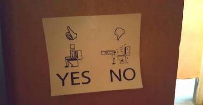 What Terrible Events Led to These 12 Bathroom Signs?