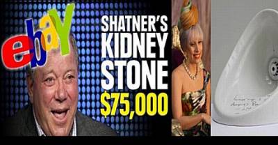 Shatner&rsquo;s Kidney Stones... And 11 Other Weird Pieces Of Celebrity Memorabilia