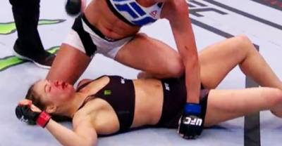 Holly Holm Knocks Out Ronda Rousey Cold with a Kick