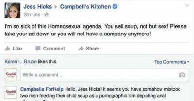 Campbell's Had The Perfect Response To This Person's Hateful Comment