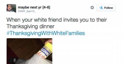The Internet Exploded With Tweets Recognizing #ThanksgivingWithWhiteFamilies And #ThanksgivingWitheBlackFamilies