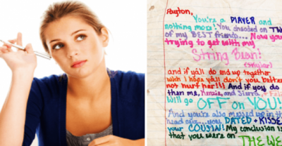 Teacher Finds Note Of Girl Calling Out Cheating Boyfriend For Hooking Up With His Own Cousin