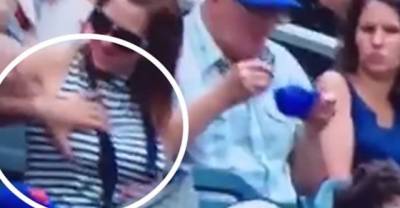 Mets Fan Caught on Camera Gropping Woman During Match Footage