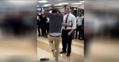High School Student Challenges Teacher To A Dance-Off. It&rsquo;s An Epic Throw Down!