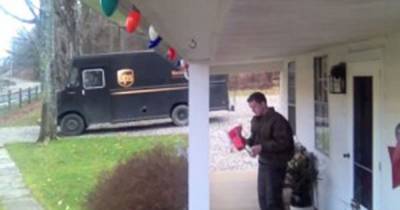 This Family Reviewed Their Security Camera And Caught The UPS Driver Doing Something HILARIOUS!