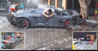 Race Between Ferrari And Lamborghini Ended In A Terrifying Incident