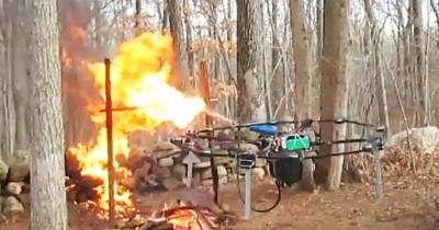 Guy Mounts A Flamethrower On A Drone And It&rsquo;s Bad A$$