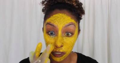 She Covered Her Face With Gross Yellow Paste, But When You See Why...Wow