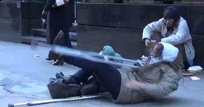 When He Falls Down Nobody Comes To Assist Him.  WHY?