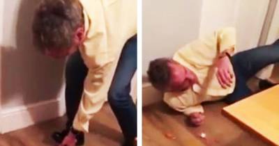 Guy Tries To Stand On An Egg Then Ends Up Face Planting