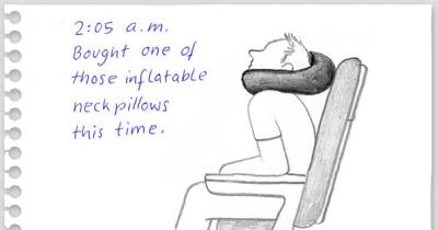 Artist Hilariously Illustrates His Flight From New York To Berlin