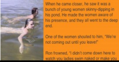 This Man Caught Women Bathing In His Pond. His Answer Is Brilliant!