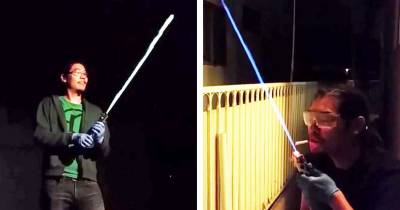 Star Wars Fanatic Builds Real Working Lightsaber That Can Light A Cigarette