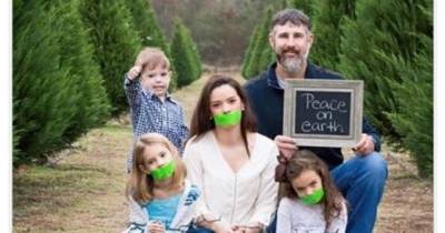 This Family's Creepy Holiday Portrait Was Pulled From Facebook